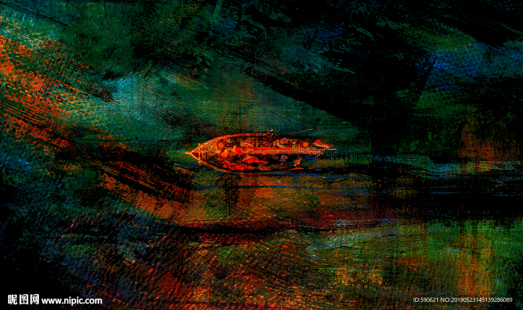 抽象油画