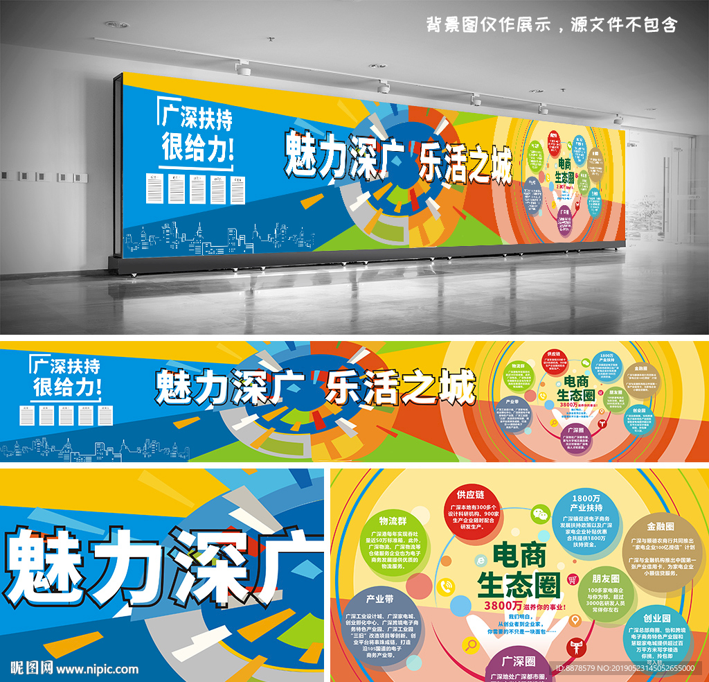 电商扶持政策展板