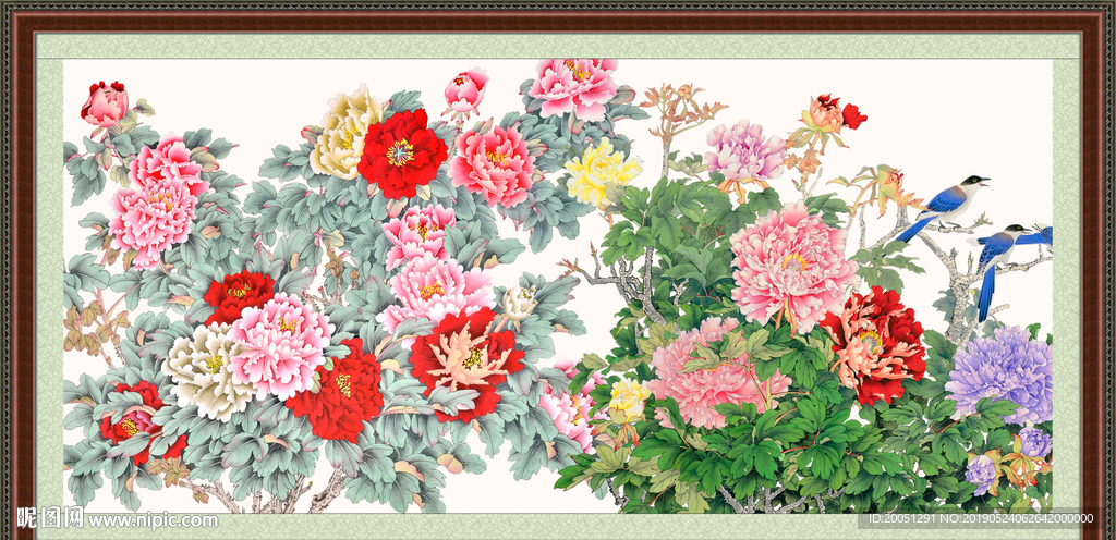 国画牡丹