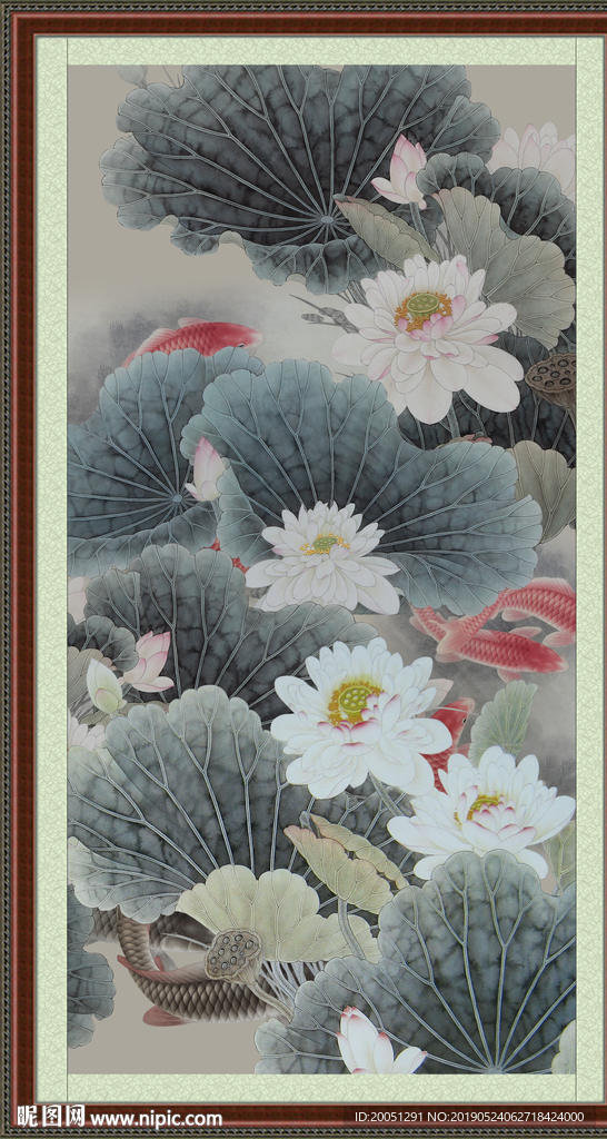水墨荷花