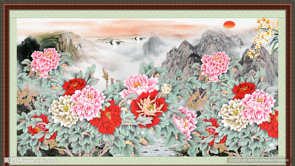 国画牡丹
