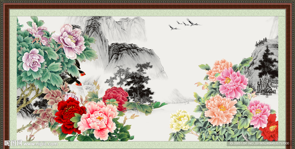 国画牡丹