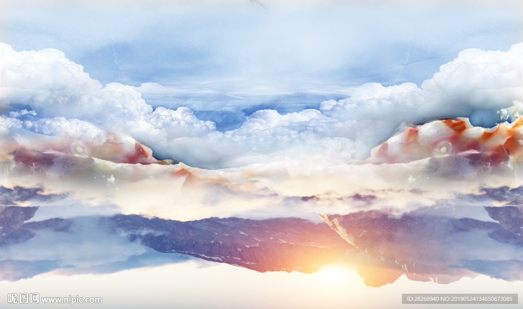 山水背景墙