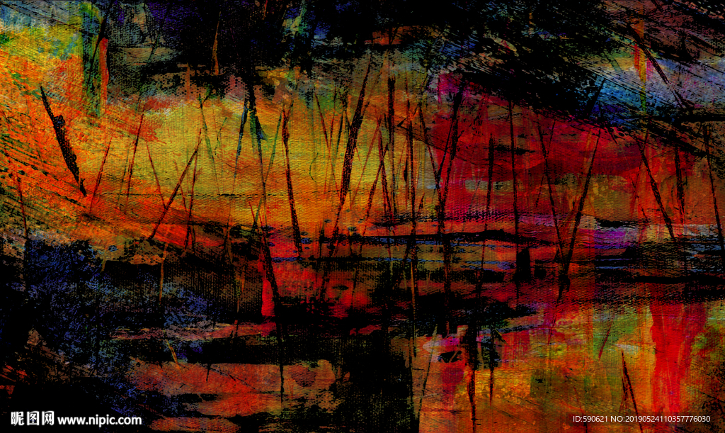 抽象油画