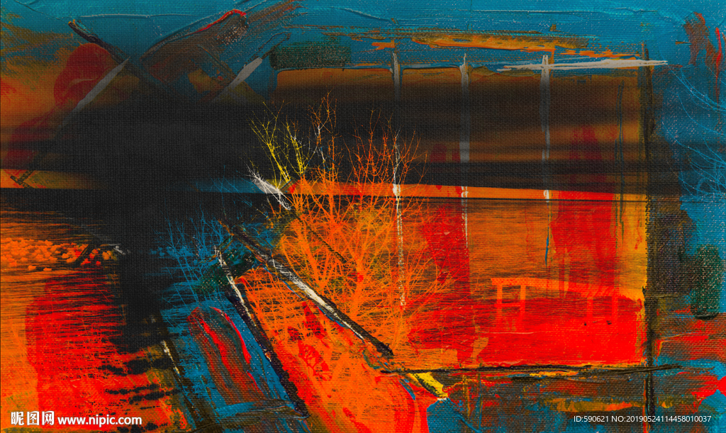 抽象油画