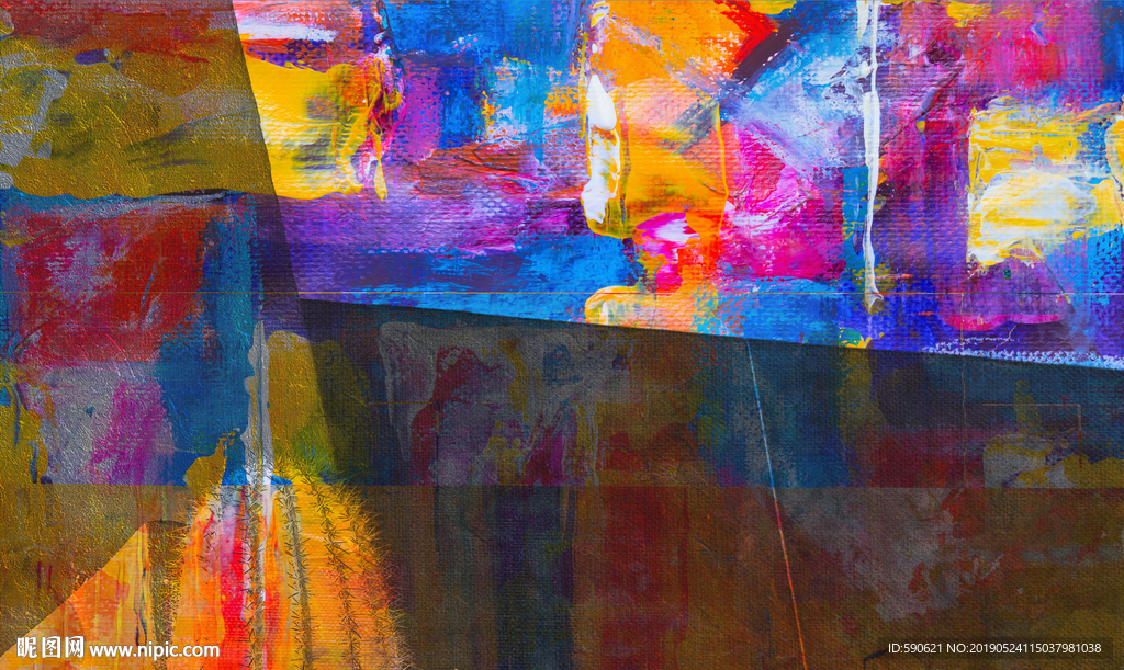 抽象油画