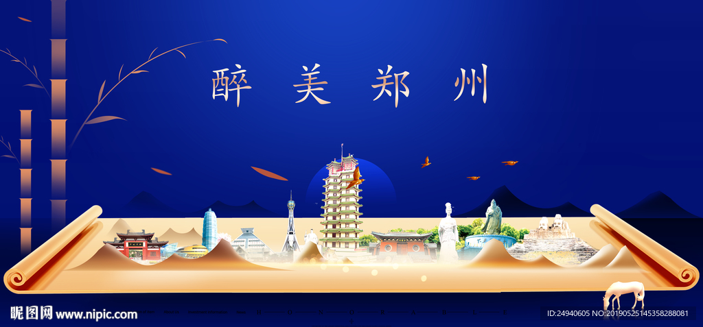 郑州市印象城市形象广告海报