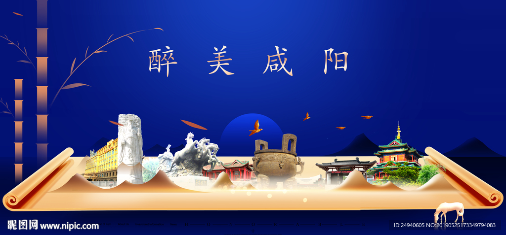 咸阳印象城市形象广告海报