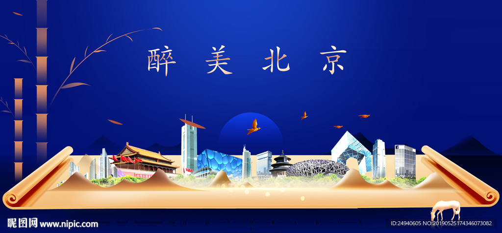 北京市印象城市形象广告海报