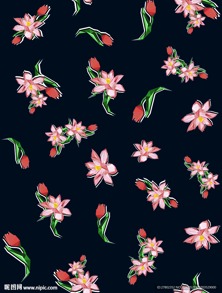 手绘花