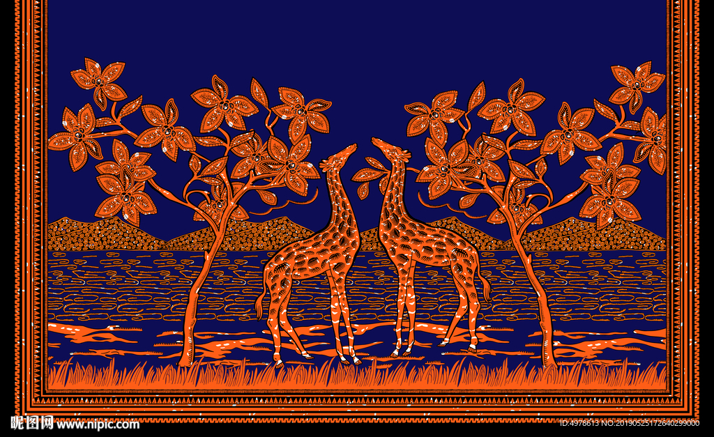 数码印花 花型设计