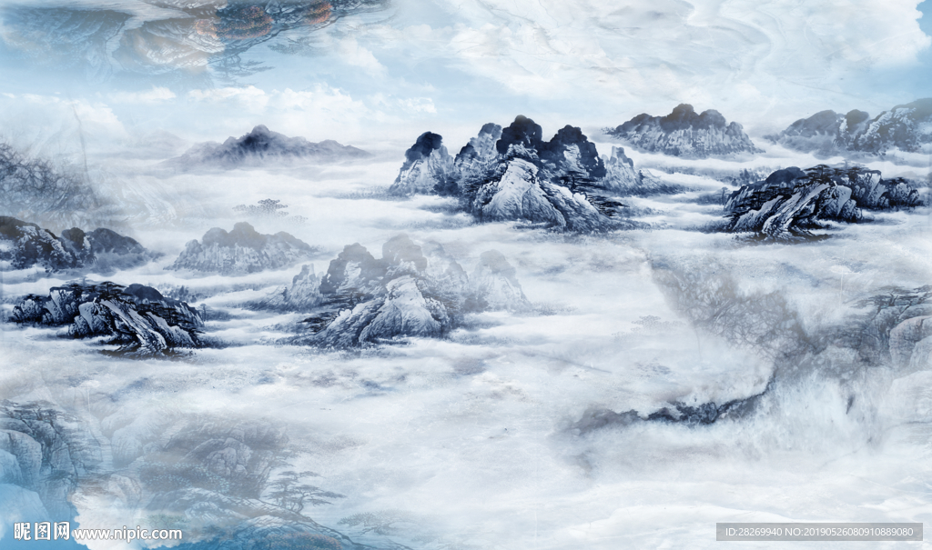 新中式山