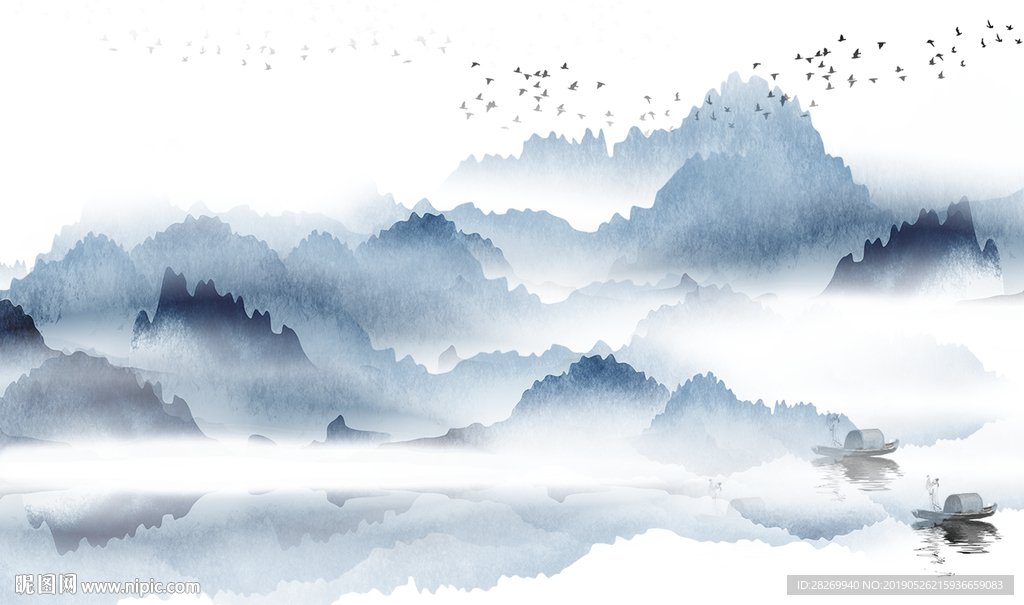 抽象山水