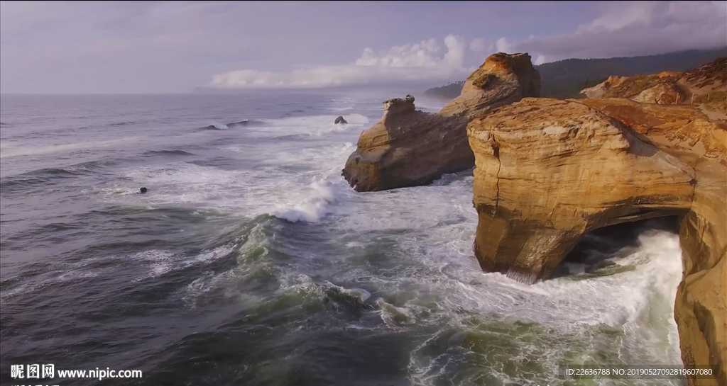 航拍自然风景4k视频素材