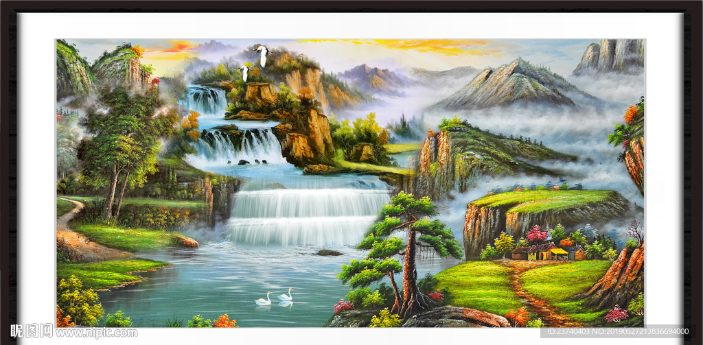 财源滚滚 油画