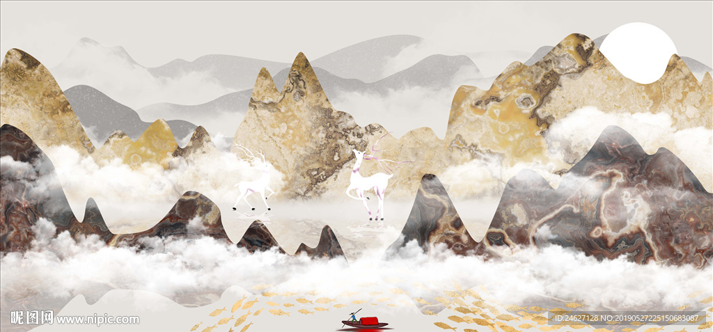 中式山水画