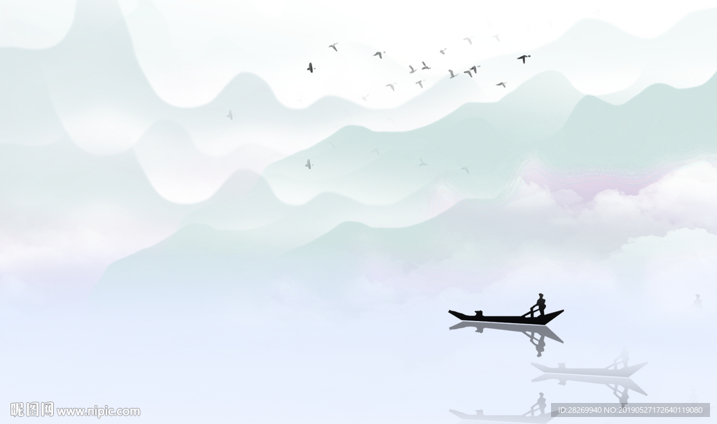 水墨山水画
