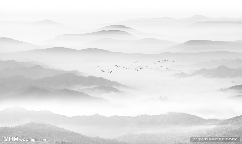 水墨山水画