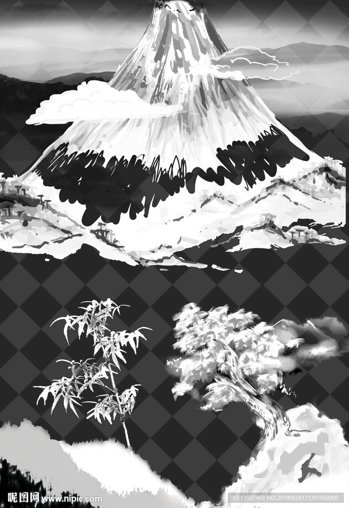 水墨素材