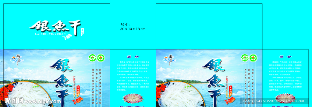 银鱼干平面展开图