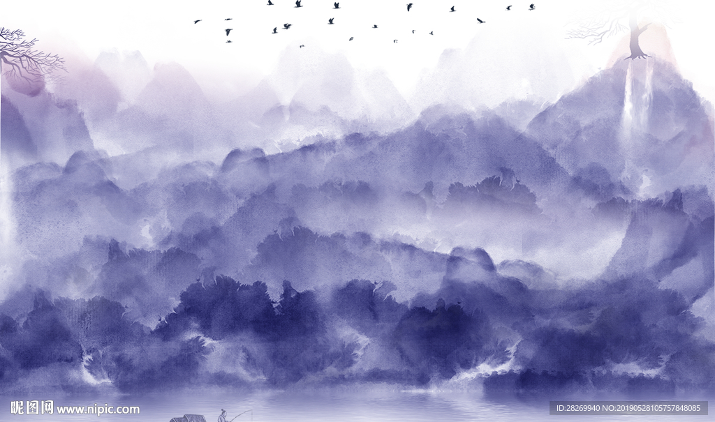 抽象山水