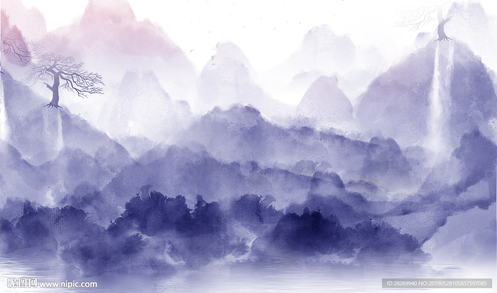 抽象山水