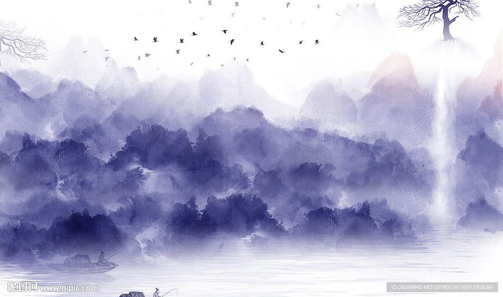 抽象山水