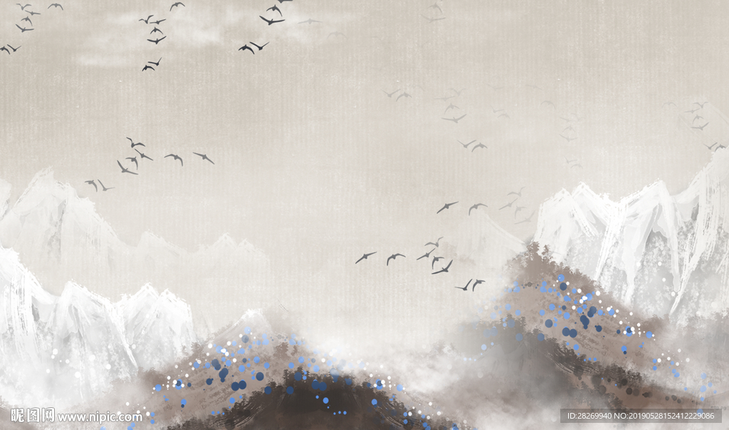 新中式山