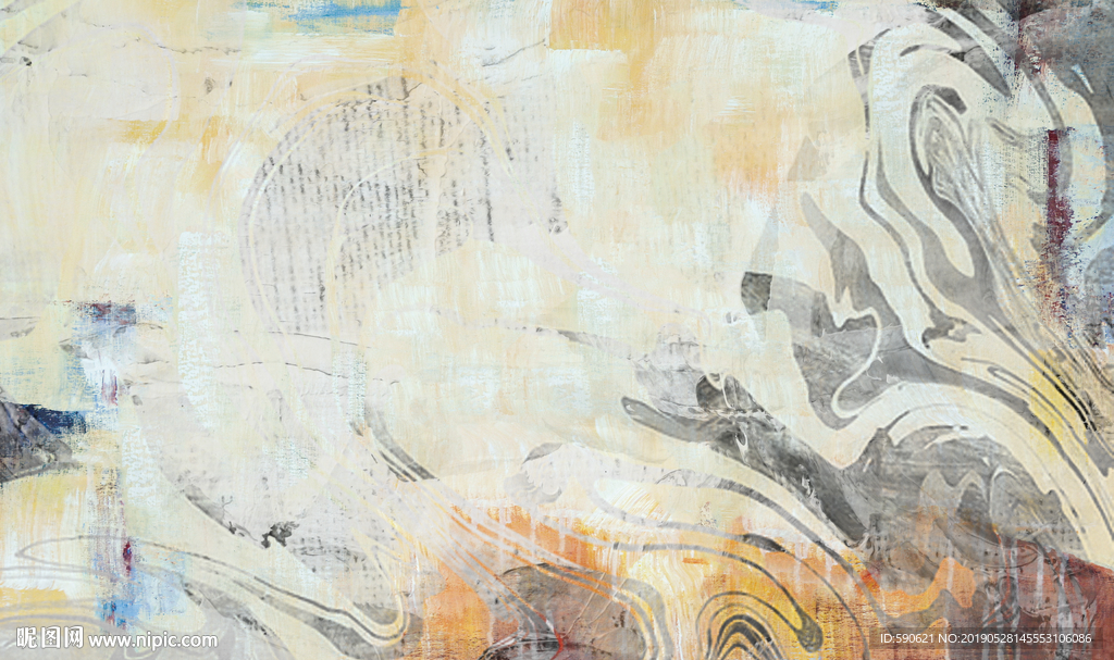 抽象油画