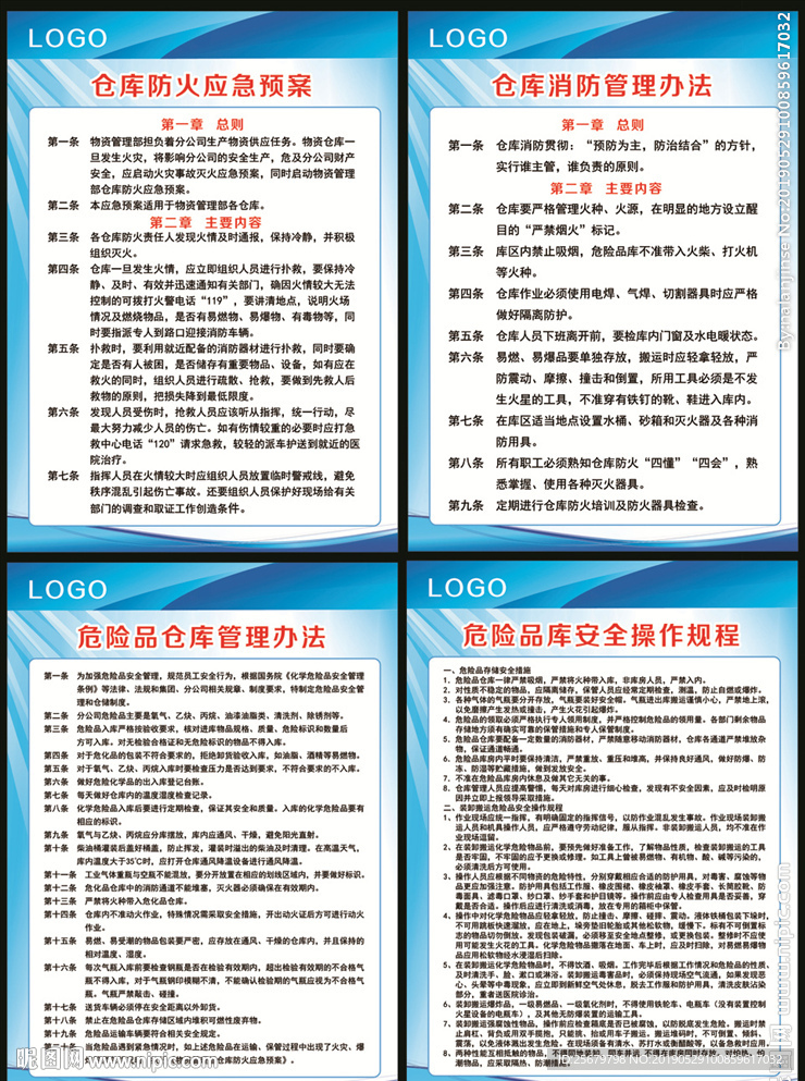 仓库 管理办法 消防 应急预案
