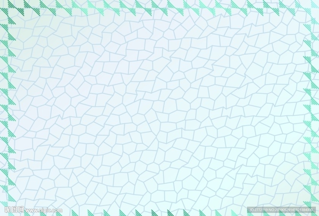 蓝幻格子 许可证书纹