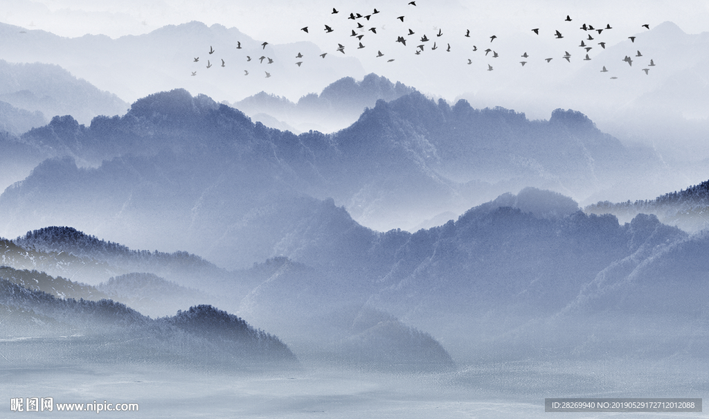 山水背景墙