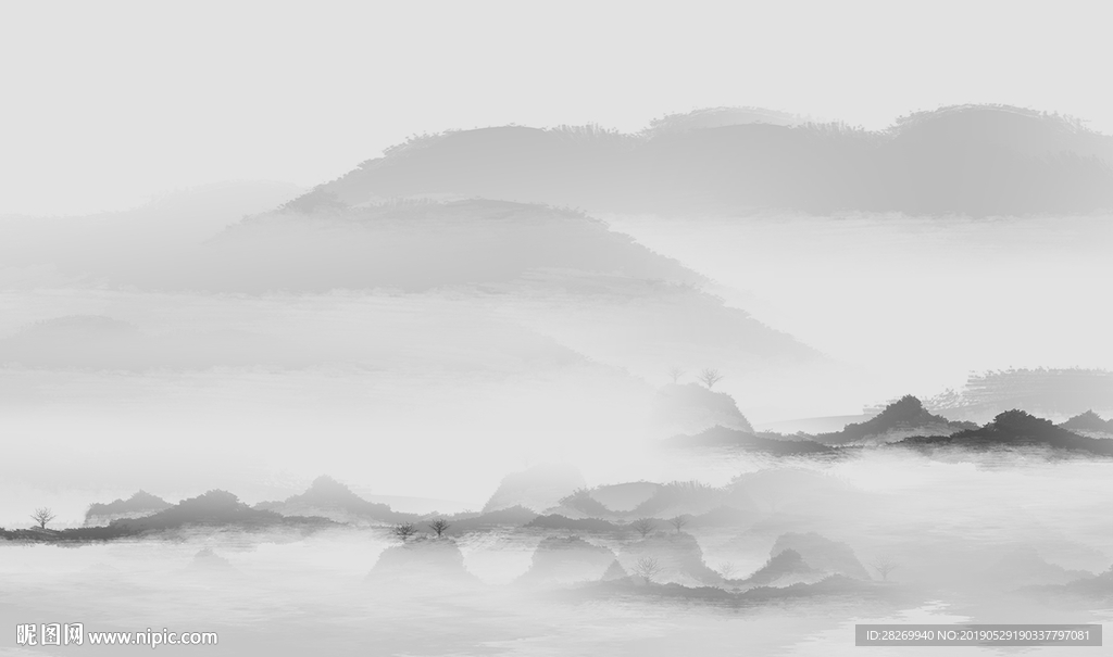 山水背景墙