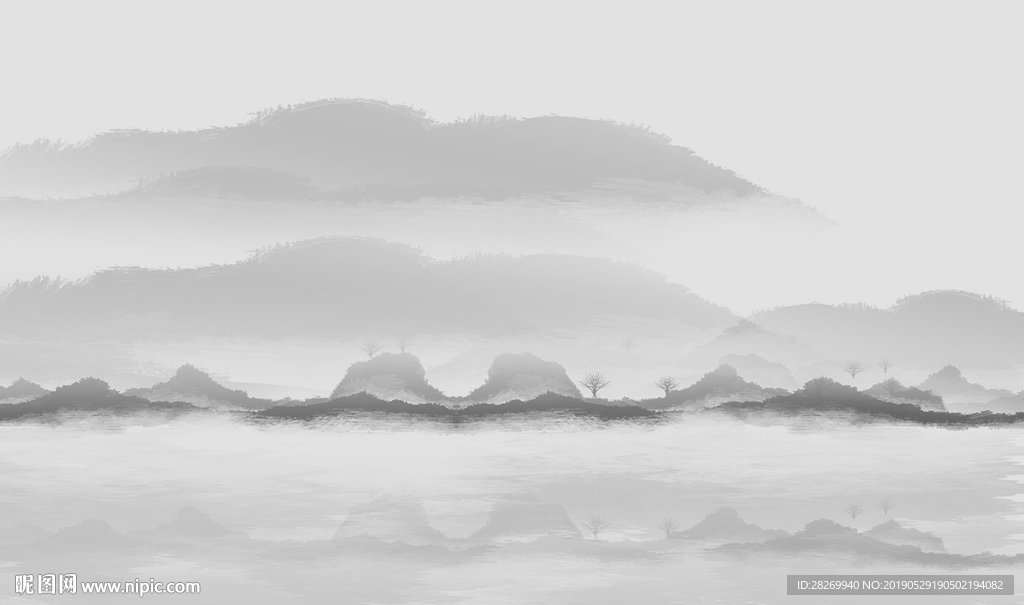 山水背景墙