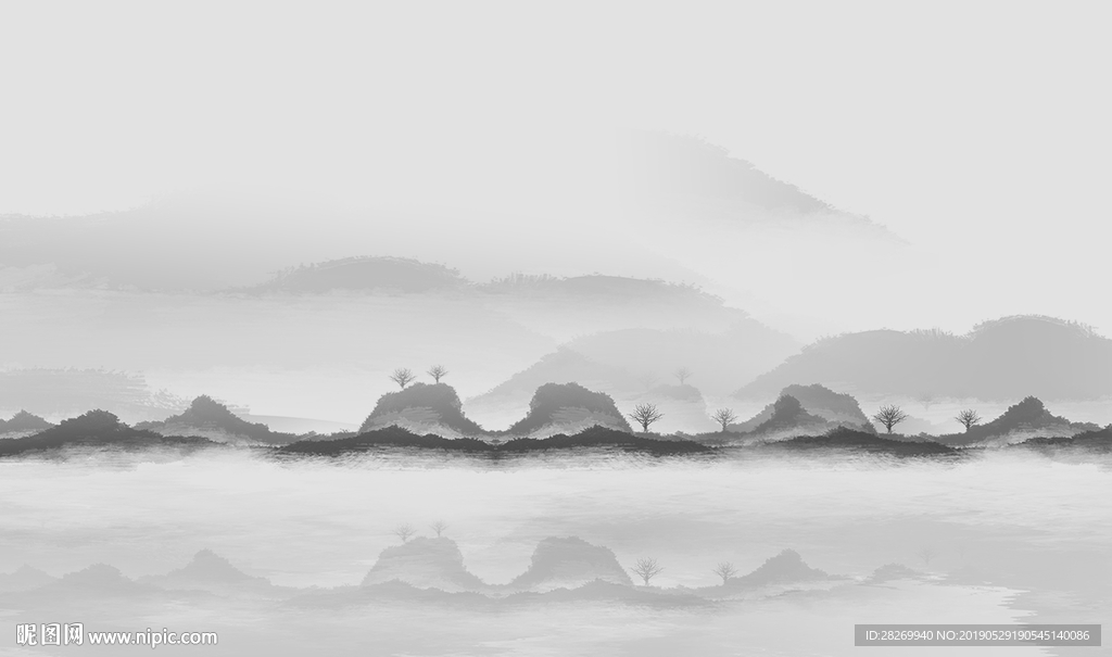 山水背景墙