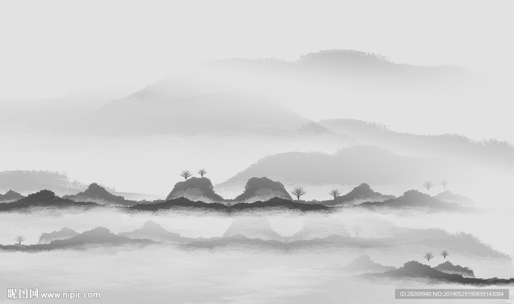 山水背景墙