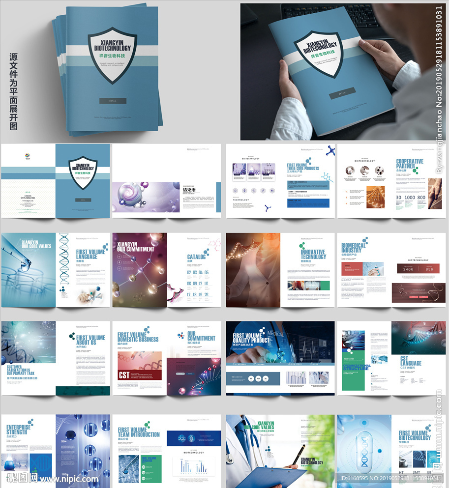 生物科技画册