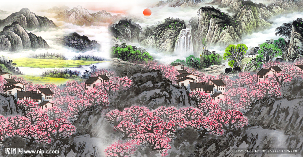 电视背景 国画