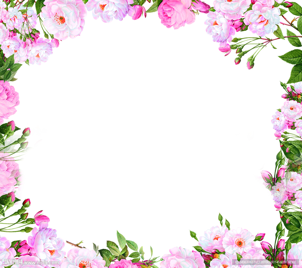 皮套喷绘花草环花圈手绘图