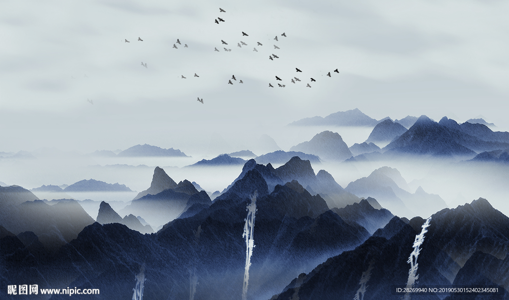 现代水墨画