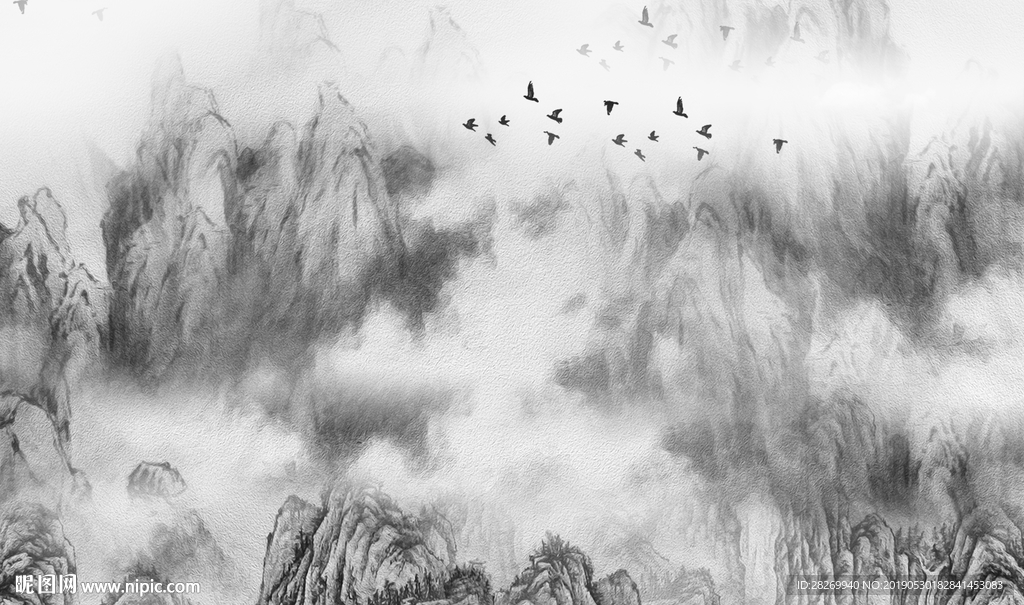 现代水墨画