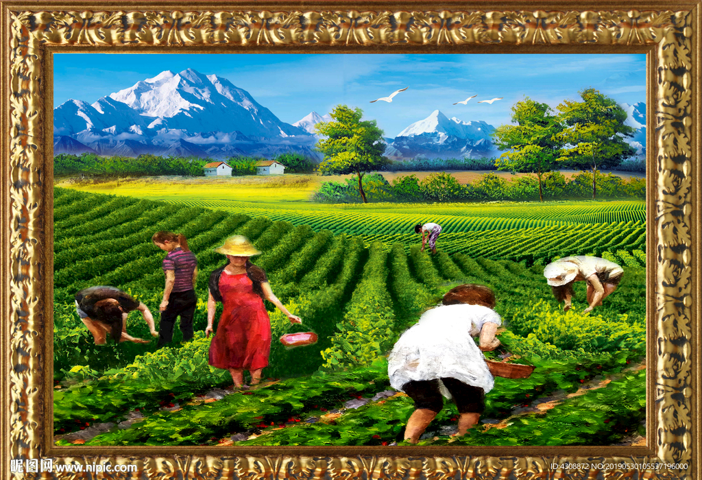乡村油画