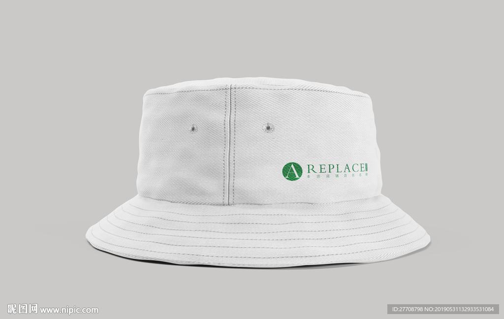 白色渔夫帽样机图片
