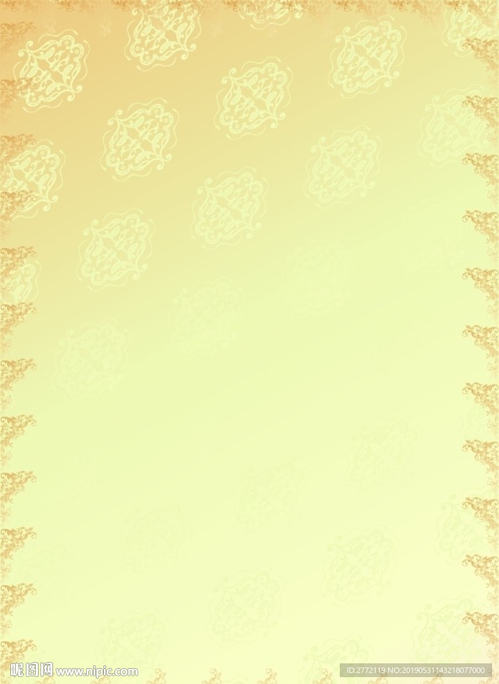 金黄版式 加盟证书纹