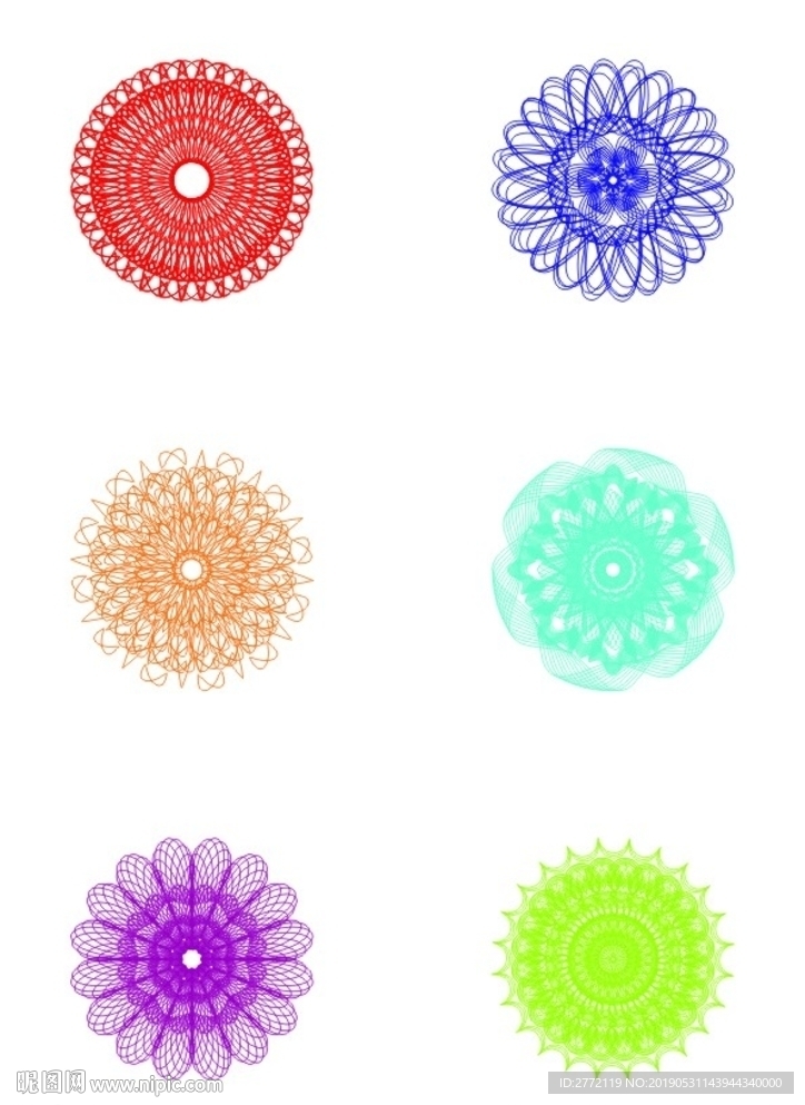 花样证书纹