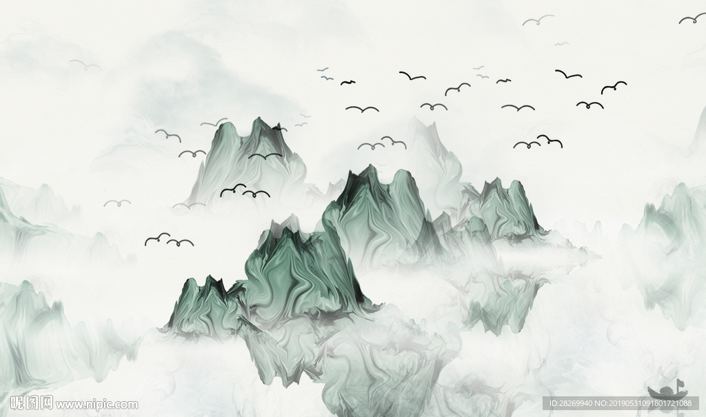 新中式山