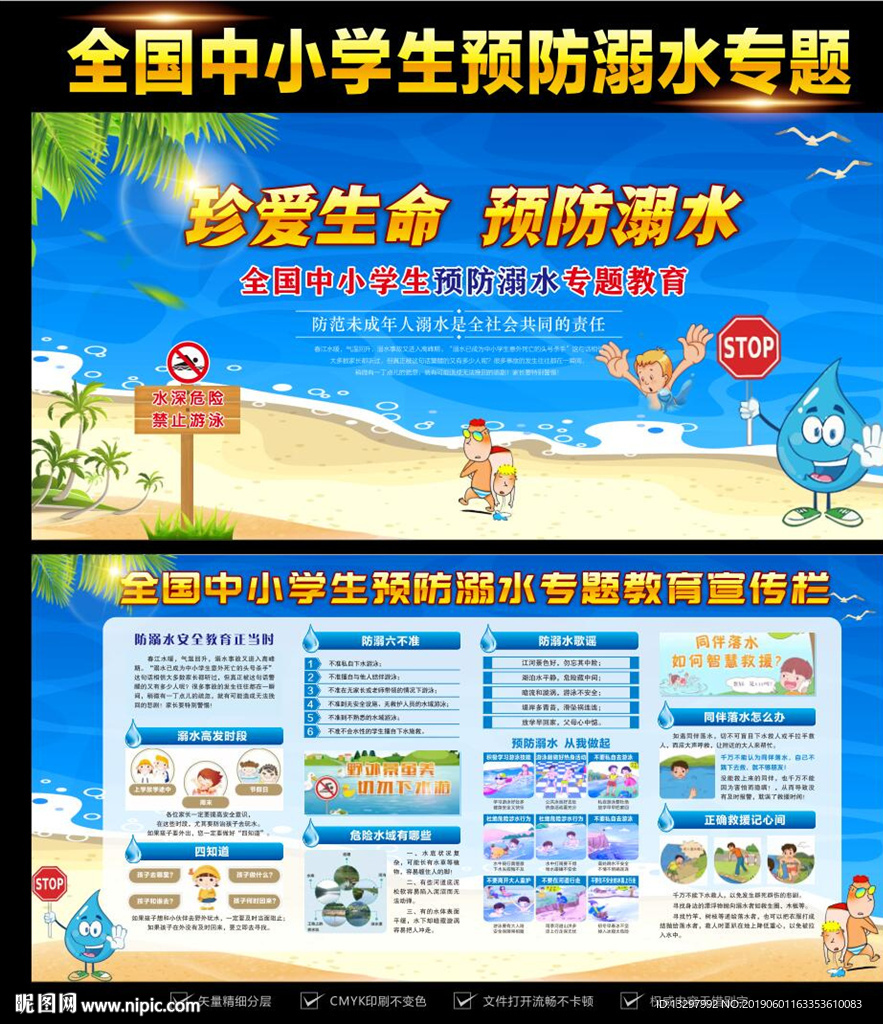 防溺水展板