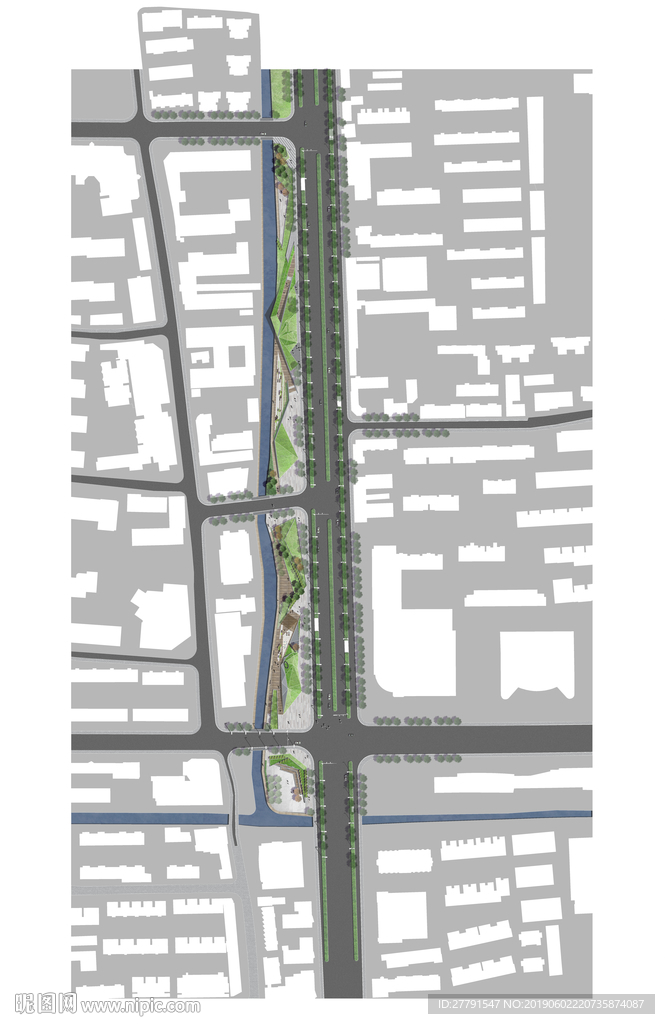 道路景观设计彩平图