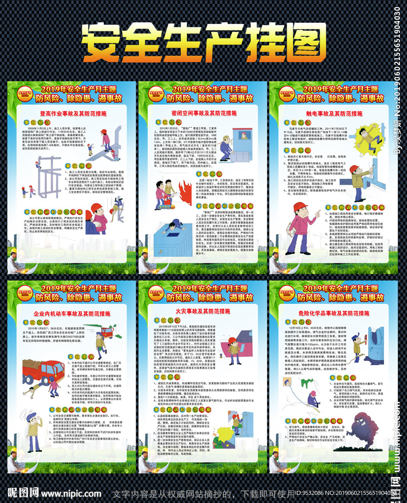 安全生产宣传挂图
