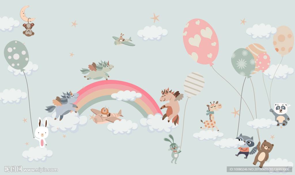 壁画壁纸 儿童房